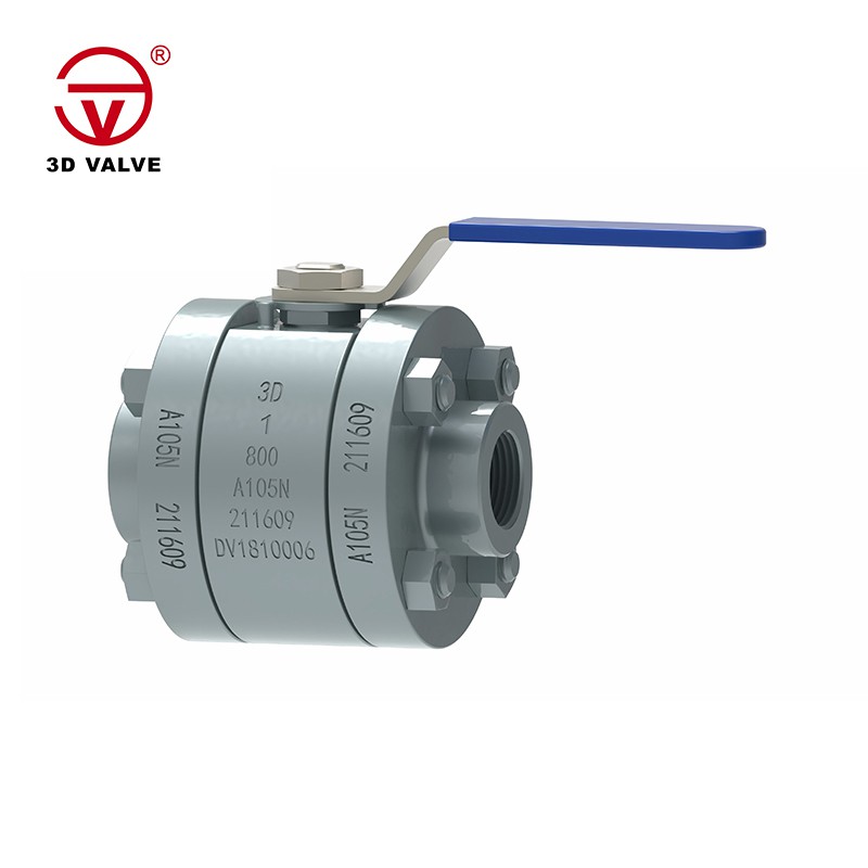 Three Piece Forged Steel Ball Valve Three Piece Forged Steel Ball Valve